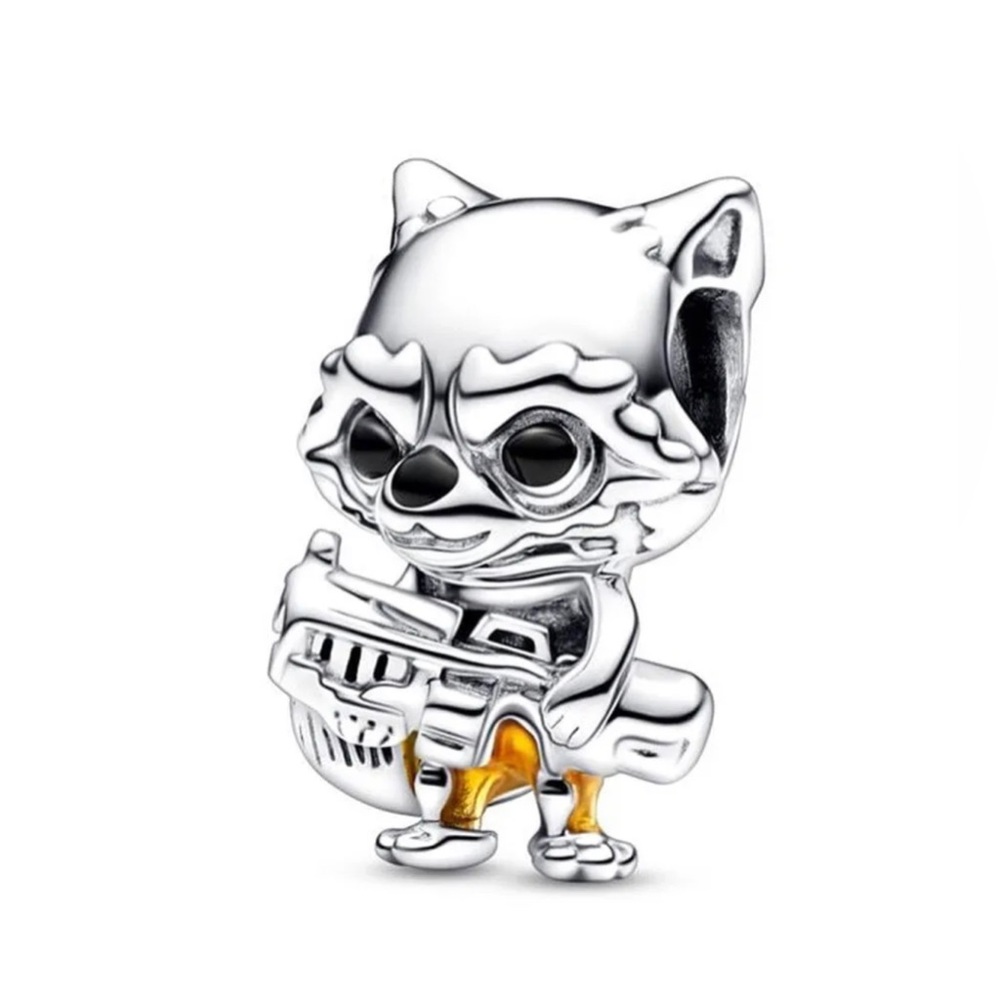 NEW•Guardians of the Galaxy Rocket DIY silver charm